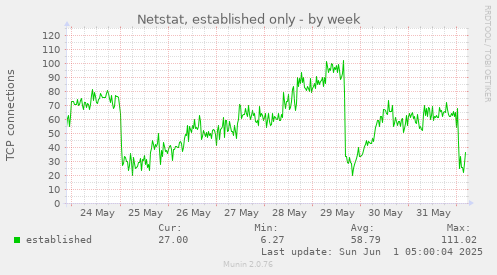 Netstat, established only